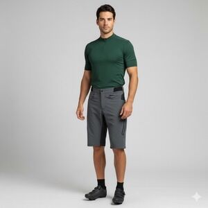 Zoic Mens Small Ether Shorts Outdoor Mountain Biking‎ No Padding Adjustable